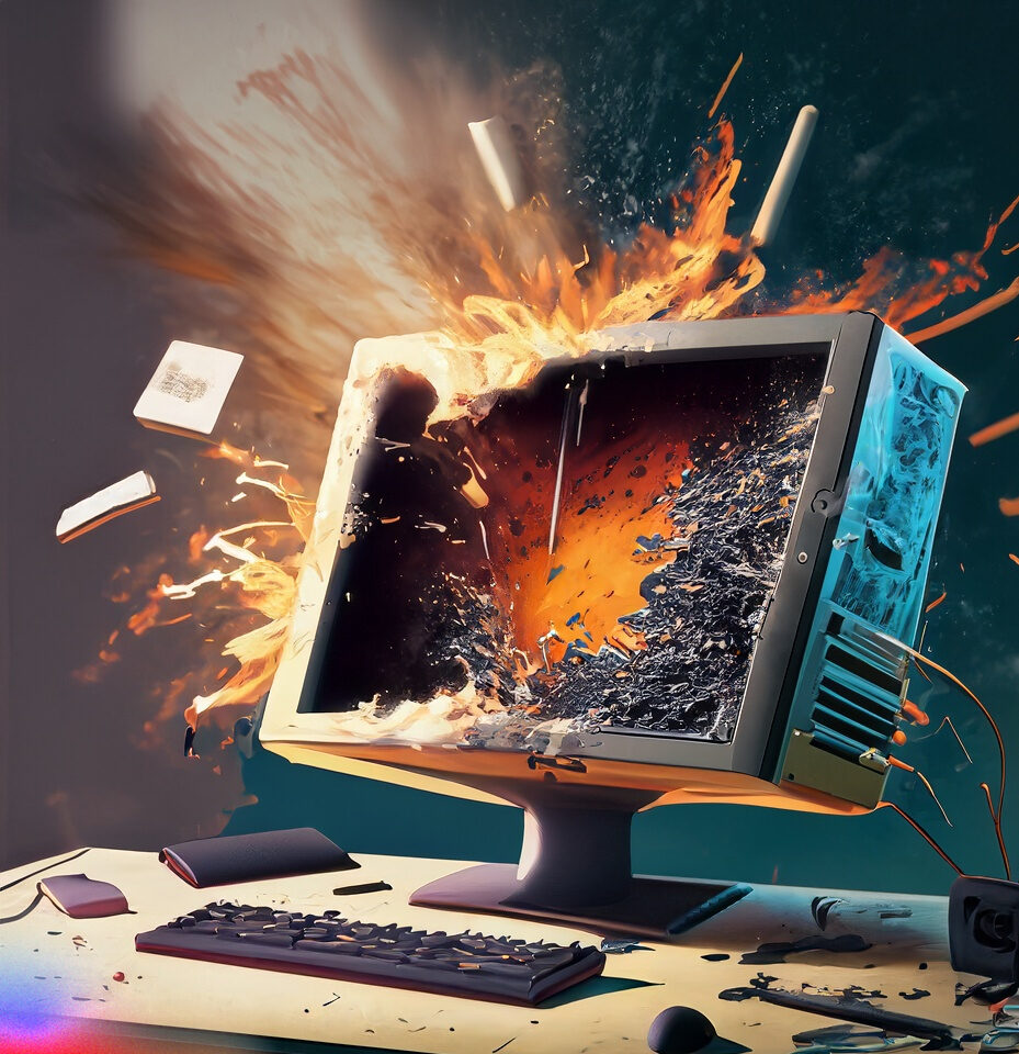 exploding computer